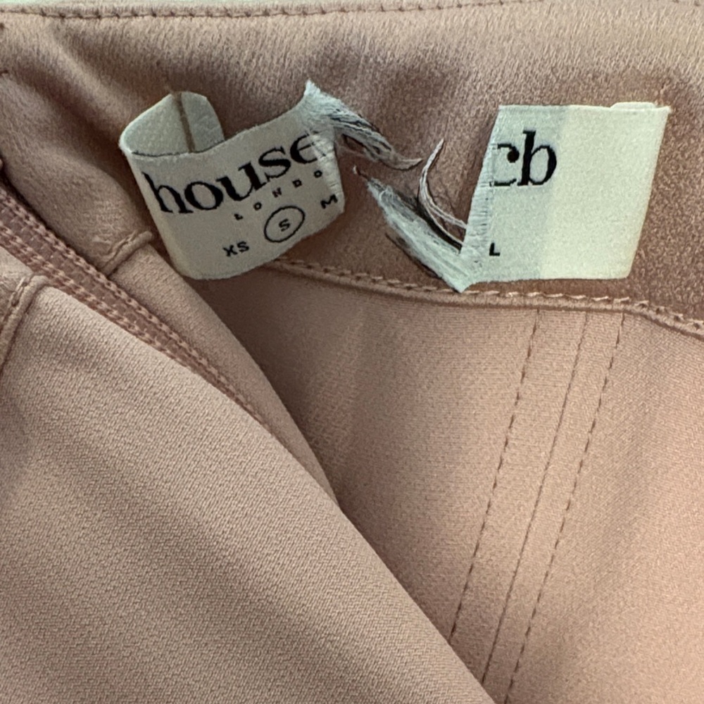 House of CB Adrienne Blush Satin Strapless Gown - Picture 14 of 14